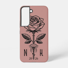 Commemorative Art Deco Rose Phone Case - Samsung Galaxy S22ケース