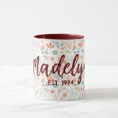 Commemorative floral mug マグカップ (中央)