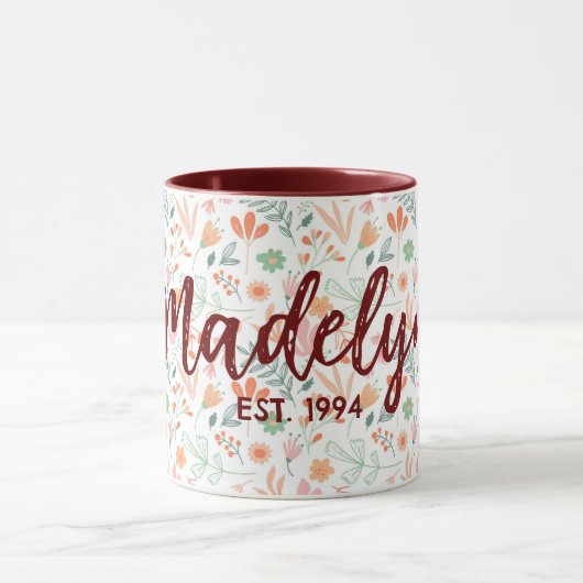 Commemorative floral mug マグカップ (中央)