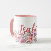 Commemorative floral mug マグカップ (正面左)