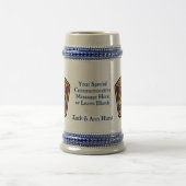 Commemorative Name Date Keepsake Stein Mug ビールジョッキ (中央)