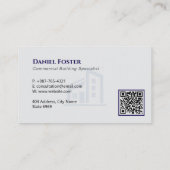 Commercial Building Contractors | Grey Minimalist 名刺 (裏面)