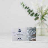 Commercial Building Contractors | Iron Gray 名刺 (スタンド正面)