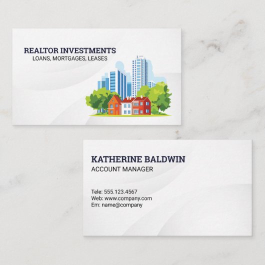 Commercial Buildings | Residential | Properties 名刺 (正面/裏面)