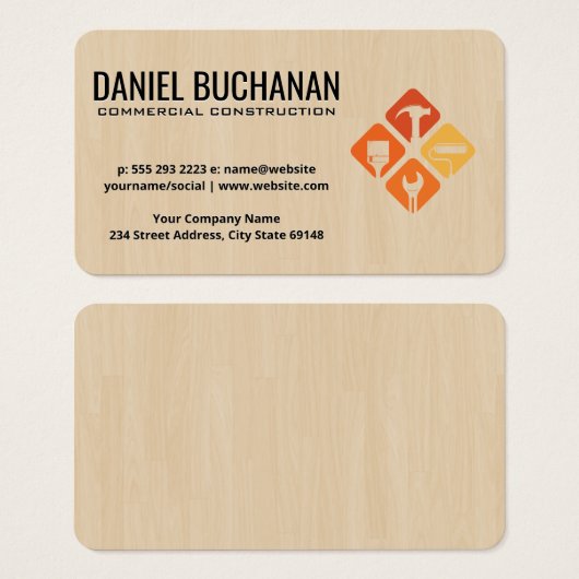 Commercial Construction | Contractor | Hand Tools (正面&裏面)