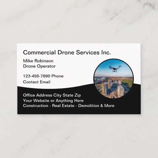 Commercial Drone Photography名刺 名刺 (正面)