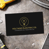 Commercial Electrician Professional Black 名刺