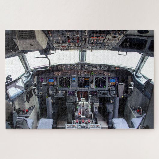Commercial Jet Cockpit ジグソーパズル (横)