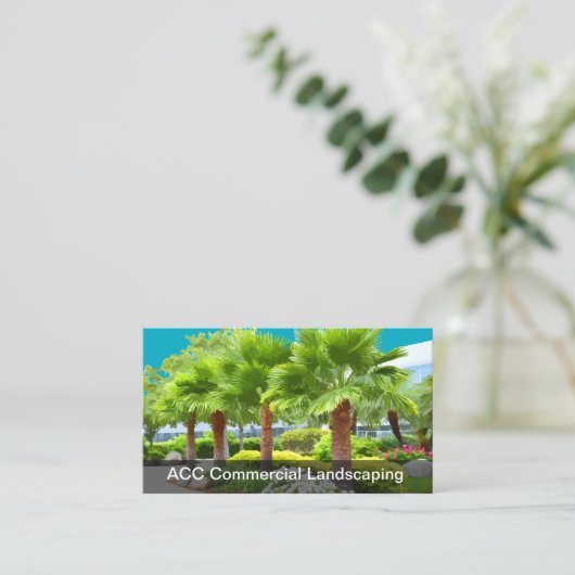 Commercial Office Landscaping Business Cards 名刺 (スタンド正面)