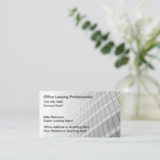 Commercial Office Leasing Agent名刺 名刺 (スタンド正面)