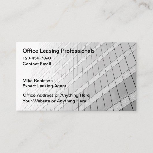 Commercial Office Leasing Agent名刺 名刺 (正面)