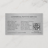Commercial Painting QR Code Professional 名刺 (裏面)