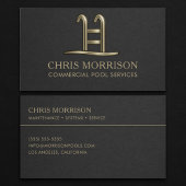 Commercial Pool Services Business Card 名刺