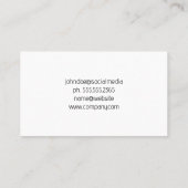 Commercial Real Estate Logo | Property Management 名刺 (裏面)