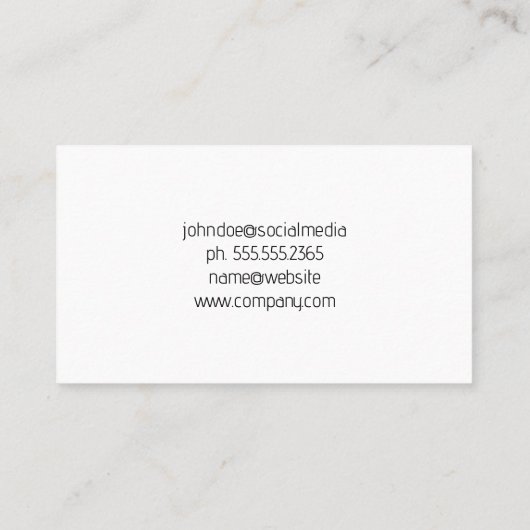 Commercial Real Estate Logo | Property Management 名刺 (裏面)