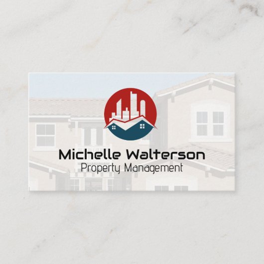 Commercial Real Estate Logo | Property Management 名刺 (正面)