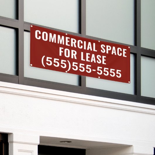Commercial Space for Lease Banner 横断幕 (ビルの外側)
