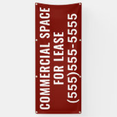Commercial Space for Lease Banner 横断幕 (縦)