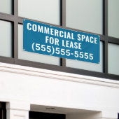 Commercial Space for Lease Banner 横断幕 (ビルの外側)