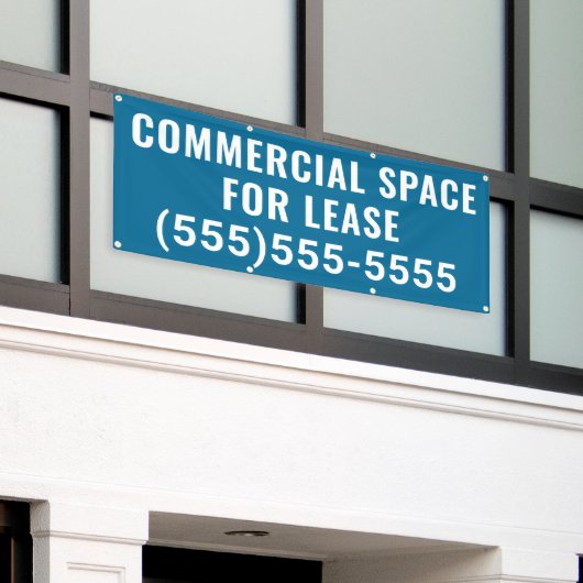 Commercial Space for Lease Banner 横断幕 (ビルの外側)