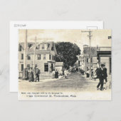 Commercial St、Provincetown、ヴィンテージ ポストカード (正面/裏面)