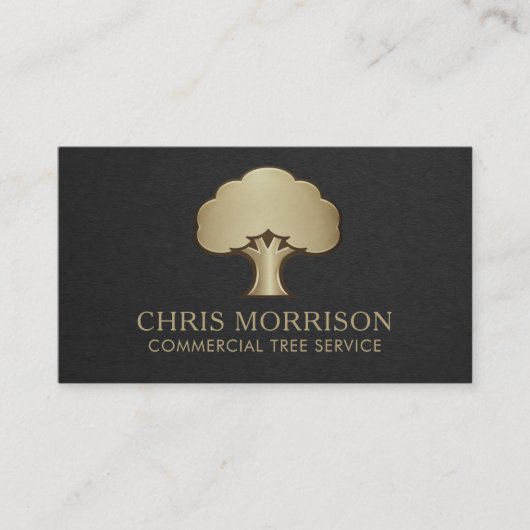 Commercial Tree Services Business Card 名刺 (正面)
