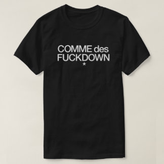 Commes desのfuckdown tシャツ