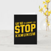 Commie La Kamunismにノーストップと言うおもしろいアンチKamal カード (黄色い花)