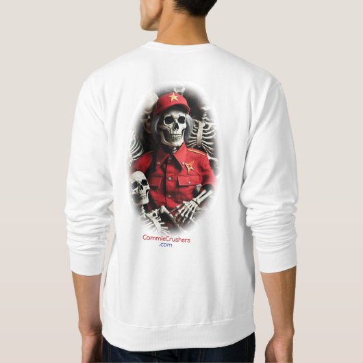 CommieCrushersDesign001 スウェットシャツ (裏面)