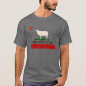 Commiefornia Republic California State Flag Funny Tシャツ (正面)