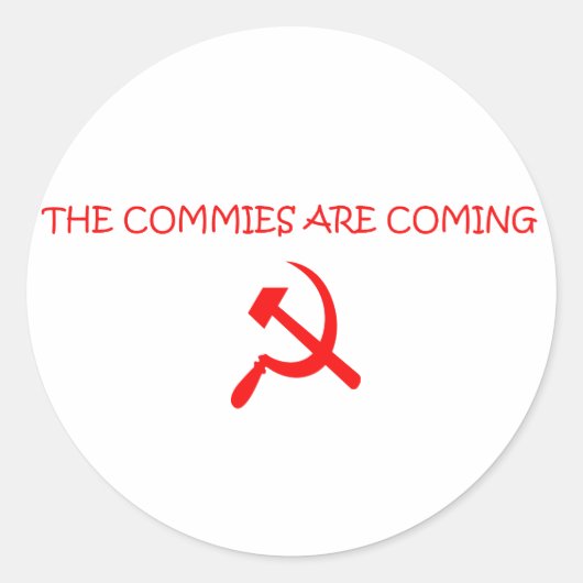 COMMIES ラウンドシール (正面)