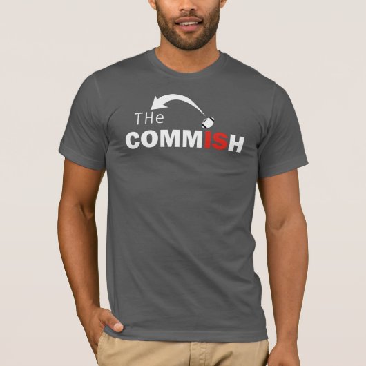 Commishのワイシャツのファンタジーのフットボール長官 Tシャツ (正面)