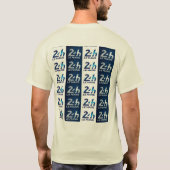 Commissaireによる「LMストライプ」 Tシャツ (裏面)