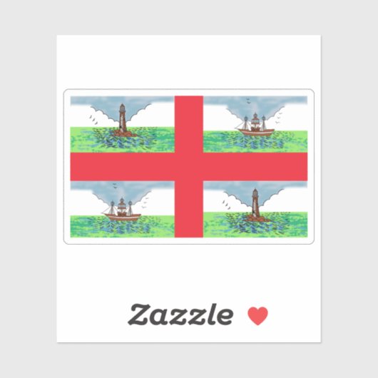 Commissioners of Irish Lights flag,Ireland,pre1970 シール (シート)