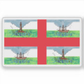 Commissioners of Irish Lights flag,Ireland,pre1970 シール (正面)