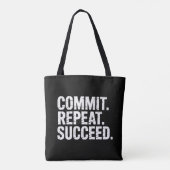 Commit Repeat Succeed - Growth Mindset トートバッグ (裏面)