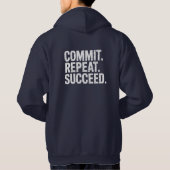 Commit Repeat Succeed - Growth Mindset パーカ (裏面)