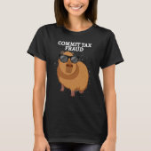Commit Tax Fraud Capybara Tシャツ (正面)