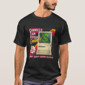 Commit Tax Fraud Online Funny Retro Video Game Box Tシャツ (正面)