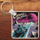 Commit To The Process キーホルダー (正面)