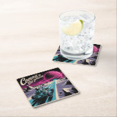 Commit To The Process スクエアペーパーコースター (インサイチュ)