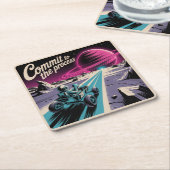 Commit To The Process スクエアペーパーコースター (アングル)