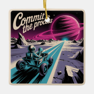 Commit To The Process セラミックオーナメント