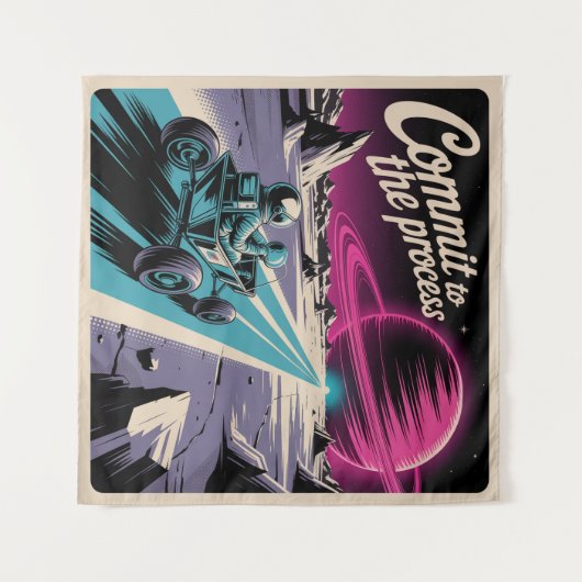 Commit To The Process タペストリー (正面(横))