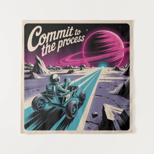 Commit To The Process タペストリー (正面)