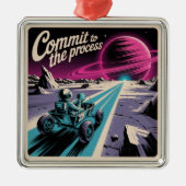 Commit To The Process メタルオーナメント (正面)