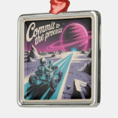 Commit To The Process メタルオーナメント (左)