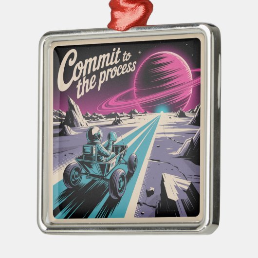 Commit To The Process メタルオーナメント (左)