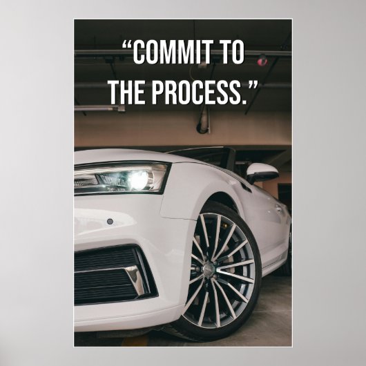 Commit to the Process Quote Poster ポスター (正面)