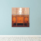 commode, 1776-79 キャンバスプリント (インサイチュ (ウッドフロア))